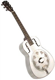 Recording King RM-998-R Style-O Roundneck Bell Brass Resonator Guitar - Round Hole Coverplate