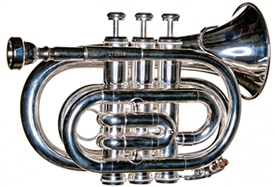 RS Berkeley PT623S Elite Series Silver Plated Pocket Trumpet w Case, Mouthpiece, Care Kit