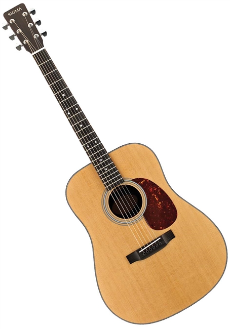 Sigma SD18 Solid Top Dreadnought Acoustic Guitar - Natural