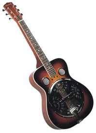 Savannah SR-200S Duolian Squareneck or Roundneck Resonator Guitar - Sunburs