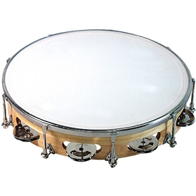 GP Percussion 10" Professional Tunable Tambourine TP108