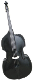 Palatino VB-015-BK 3/4 Violin-Corner Bass Stand Up Bass Fiddle