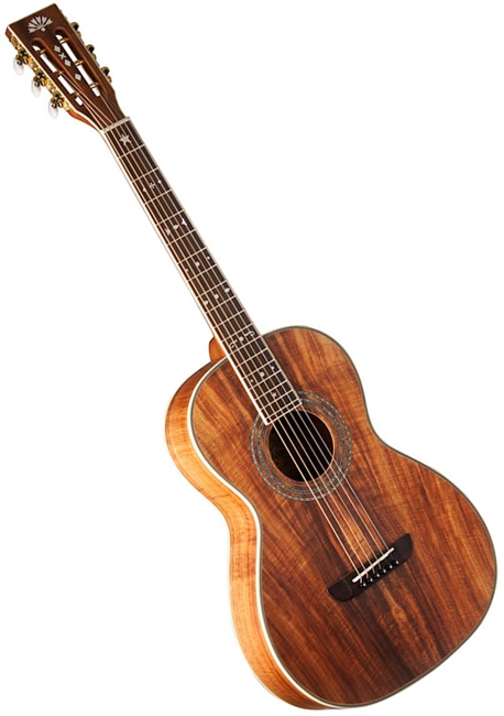Washburn WP55NS P55 Koa Parlor Body Acoustic Guitar